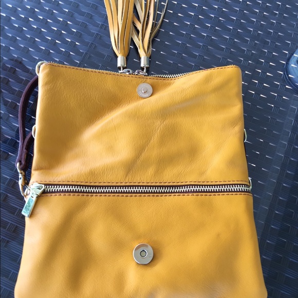 🇮🇹MADE IN ITALY🇮🇹LEATHER CLUTCH/CROSSBODY - Picture 4 of 6